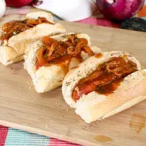 Choripan con Aderezo BBQ Choripan con Aderezo BBQ