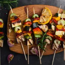 brochetas de vegetales brochetas de vegetales
