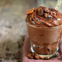 Mousse de chocolate y café Mousse de chocolate y café